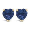 14K gold ring with 1 heart-cut solitaire stone
