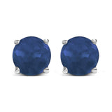 14K Gold 5X5MM Round Gemstone Solitaire Stud Earrings-5 thumbnail 6