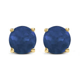 14K gold ring with round solitaire stone in a low four-prong setting thumbnail 1