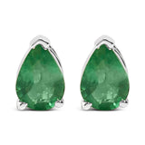 14K Gold 6x4MM Pear Shaped Gemstone Solitaire Stud Earrings-6 thumbnail 7
