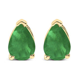 14K Gold 6x4MM Pear Shaped Gemstone Solitaire Stud Earrings-3 thumbnail 4