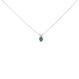 14K Gold 5X5 MM Heart Shaped Gemstone Solitaire Pendant Necklace-6 thumbnail 7