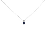 14K Gold 5X5 MM Heart Shaped Gemstone Solitaire Pendant Necklace-5 thumbnail 6