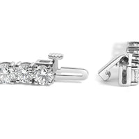 IGI Certified 14K White Gold 11.0 Cttw Lab Grown Diamond Tennis Bracelet