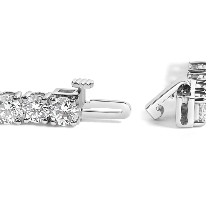 IGI Certified 14K White Gold 11.0 Cttw Lab Grown Diamond Tennis Bracelet