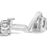 IGI Certified 14K Yellow Gold 18 1/2 Cttw Oval Cut Lab Grown Diamond Tennis Bracelet-3 thumbnail 4