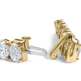 IGI Certified 14K Yellow Gold 18 1/2 Cttw Oval Cut Lab Grown Diamond Tennis Bracelet-2 thumbnail 3