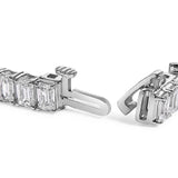 IGI Certified 14K White Gold 10.0 Cttw Emerald Cut Lab Grown Diamond Tennis Bracelet-1 thumbnail 2