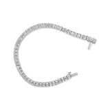 IGI Certified 14K White Gold 10.0 Cttw Emerald Cut Lab Grown Diamond Tennis Bracelet-3 thumbnail 4