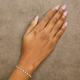10K Yellow Gold 1 1/2 Cttw Lab Grown Diamond Bezel Link Bracelet-2 thumbnail 3
