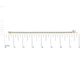 10K Yellow Gold 1 1/2 Cttw Lab Grown Diamond Bezel Link Bracelet-4 thumbnail 5