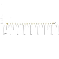 10K Yellow Gold 1 1/2 Cttw Lab Grown Diamond Bezel Link Bracelet