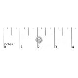 Men's 14K White Gold 1 3/4 Cttw Lab Grown Diamond Halo Cufflink-4 thumbnail 5