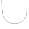 14K Yellow Gold 12.0 Cttw Lab Grown Diamond Tennis Necklace-0
