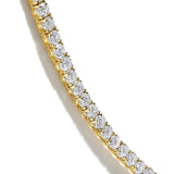 14K Yellow Gold 12.0 Cttw Lab Grown Diamond Tennis Necklace-3 thumbnail 4