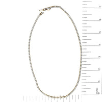 14K Yellow Gold 12.0 Cttw Lab Grown Diamond Tennis Necklace