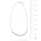 14K White Gold Lab Grown Diamond 5.0 Cttw Emerald Cut Station Necklace-4 thumbnail 5
