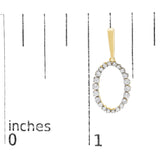 14K Yellow Gold Graduating 1/2 Cttw Diamond Oval Dangle Earrings-4 thumbnail 5