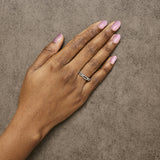 14K White Gold 1/4 Cttw Diamond Paper Clip Ring-2 thumbnail 3