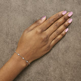 14K White Gold 1/2 Cttw Diamond by Yard Bracelet-2 thumbnail 3