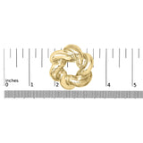 18K Yellow Gold Sculpted Knot Brooch-4 thumbnail 5