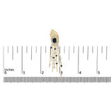 14K Yellow Gold 1.0 Cttw Diamond and Blue Sapphire Chandelier Earrings-4 thumbnail 5