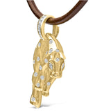 18K 1.00 Cttw Diamond Cat and Bail Pendant Necklace Collar with Matte Finish (F-G Color, VS2-SI1 Clarity)-3 thumbnail 4
