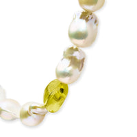 14K Yellow Gold Citrine, Amethyst, and Baroque Pearl Strand Necklace - 18