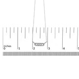 Sterling Silver 1/5 Cttw Round Diamond 3 Stone Station Bar Necklace-4 thumbnail 5