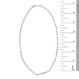 Sterling Silver 3/8 Cttw Diamond Marquise Station Necklace-4 thumbnail 5
