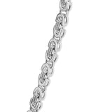 Sterling Silver 2 1/2 Cttw Diamond Eternity Men's Station Necklace-3 thumbnail 4