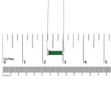 Sterling Silver Diamond Accent and Green Agate Bar Pendant Necklace-4 thumbnail 5