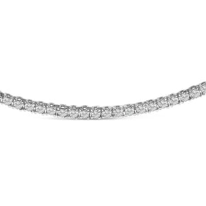 14K White Gold 3.0 Cttw Diamond Tennis Necklace-1