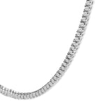 14K White Gold 3.0 Cttw Diamond Tennis Necklace-3 thumbnail 4