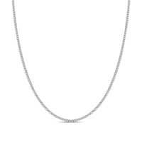 14K White Gold 3.0 Cttw Diamond Tennis Necklace