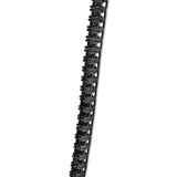 Men's Sterling Silver Black Onyx Tennis Necklace-3 thumbnail 4