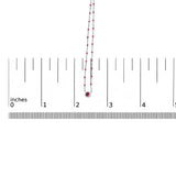 Sterling Silver Rhodolite Enamel Bead Chain Necklace 18 Inch-4 thumbnail 5
