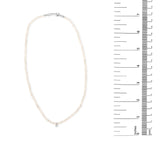 Sterling Silver Moonstone Bead Station Necklace with Diamond Accent-4 thumbnail 5