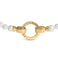 18K Yellow Gold Vermeil Pearl Strand Infinity Necklace