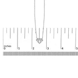 Sterling Silver 1/6 Cttw Diamond Shaped Diamond Pendant Necklace-4 thumbnail 5