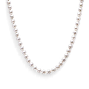 14K Gold 8.0x8.5mm Akoya Pearl Strand Necklace-1