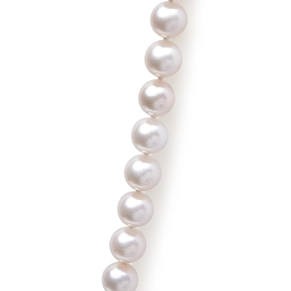 14K Gold 8.0x8.5mm Akoya Pearl Strand Necklace