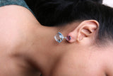 18K Yellow Gold 1/5 Cttw Diamond with Round Yellow Citrine and Cushion Cut Black Onyx Gemstone Dangle Earring (G-H Color, SI1-SI2 Clarity)-2 thumbnail 3