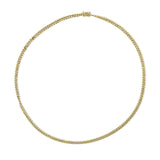 Semi-Solid 14K Yellow Gold 4.5mm Miami Cuban Chain Necklace - Unisex Chain-2 thumbnail 3