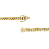 Semi-Solid 14K Yellow Gold 6.1mm Classic Miami Cuban Chain Necklace-1 thumbnail 2