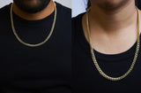 Semi-Solid 14K Yellow Gold 6.1mm Classic Miami Cuban Chain Necklace-2 thumbnail 3