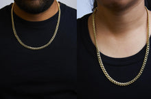 Semi-Solid 14K Yellow Gold 6.1mm Classic Miami Cuban Chain Necklace-2