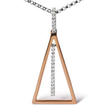 14K Rose and White Gold 1/8 Cttw Diamond Windchime 18