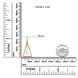 14K Rose and White Gold 1/8 Cttw Diamond Windchime 18