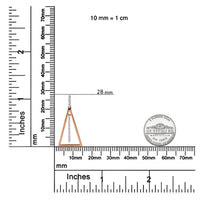 14K Rose and White Gold 1/8 Cttw Diamond Windchime 18